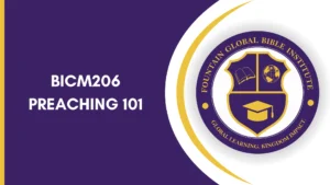 BTH206 PREACHING 101