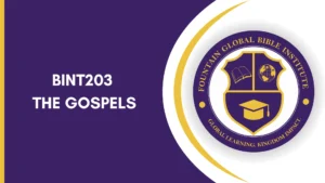 BINT203 THE GOSPELS