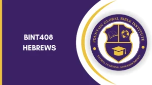 BINT408 HEBREWS