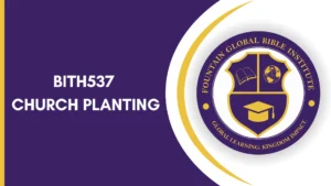 BITH537 CHURCH PLANTING