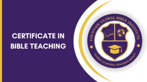 MODULE 1. Certificate in Bible Teaching