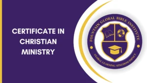 MODULE 4. Certificate in Christian Ministry