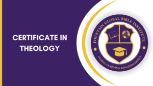 MODULE 5. Certificate in Theology