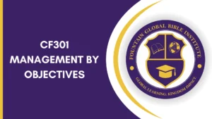CF301 – Management by Objectives