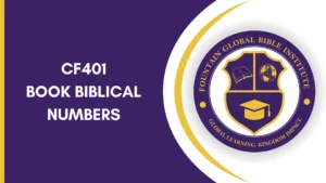CF401 Book Biblical Numbers