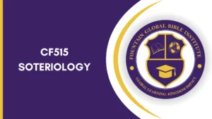 CF515 – Soteriology