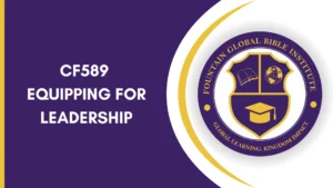 CF589 – Equipping For Leadership
