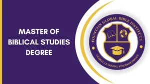 Master of Biblical Studies Degree